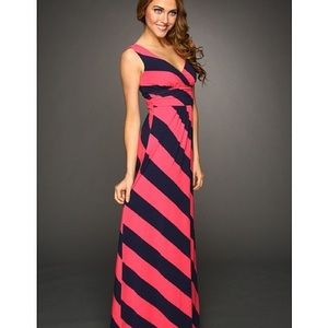 Lilly Pulitzer NWT Sloane Dress - Island Coral Always a Party Stripe - Size L